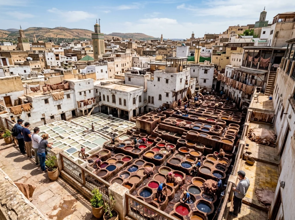Chouara tannery in Fes – must-see for first-time visitors to Morocco
