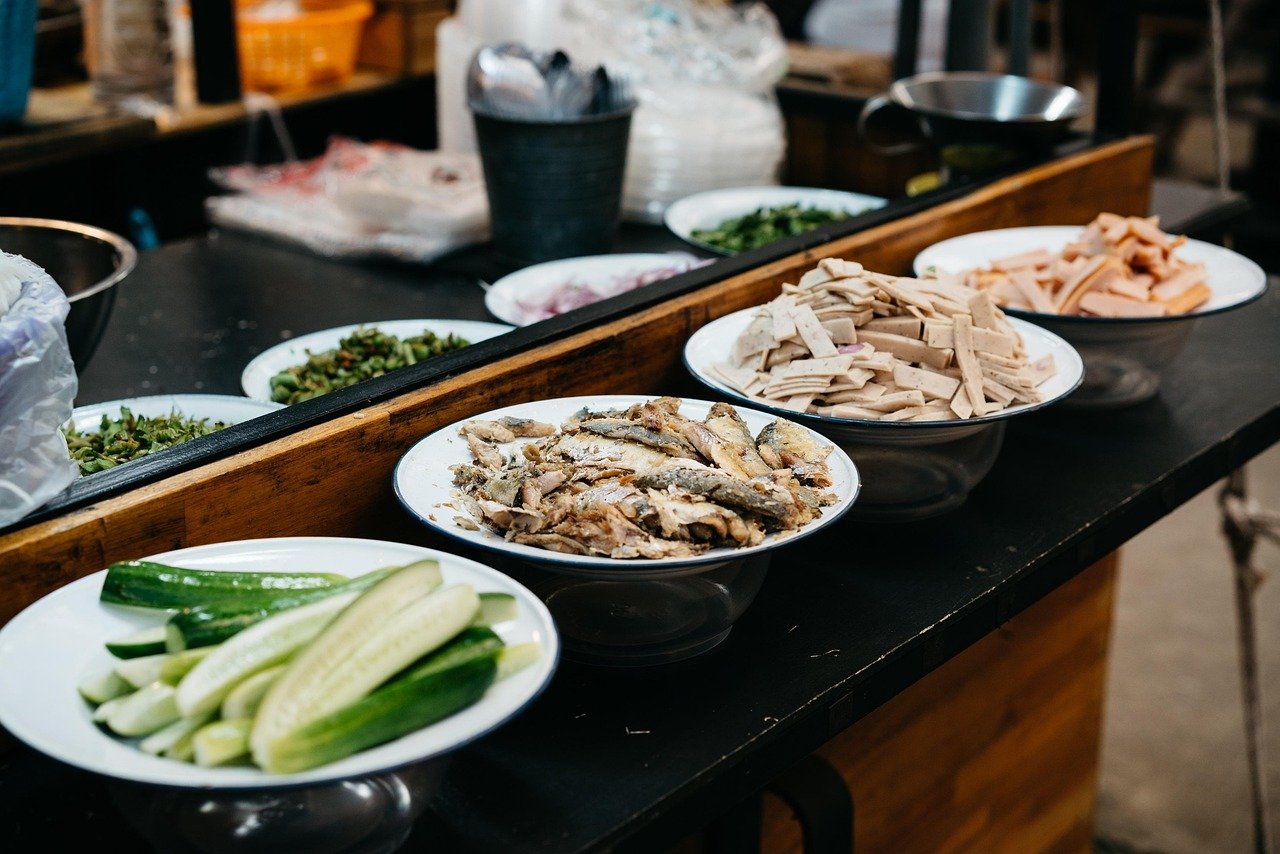 Thai street food market
