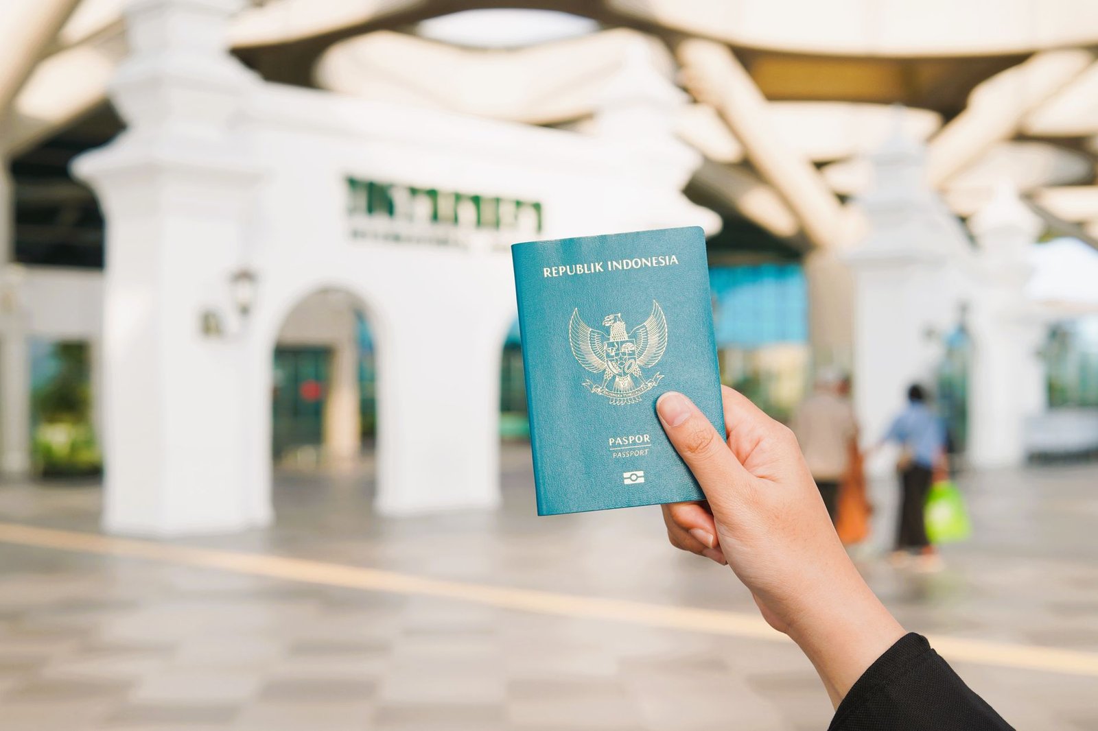 Passport control airport