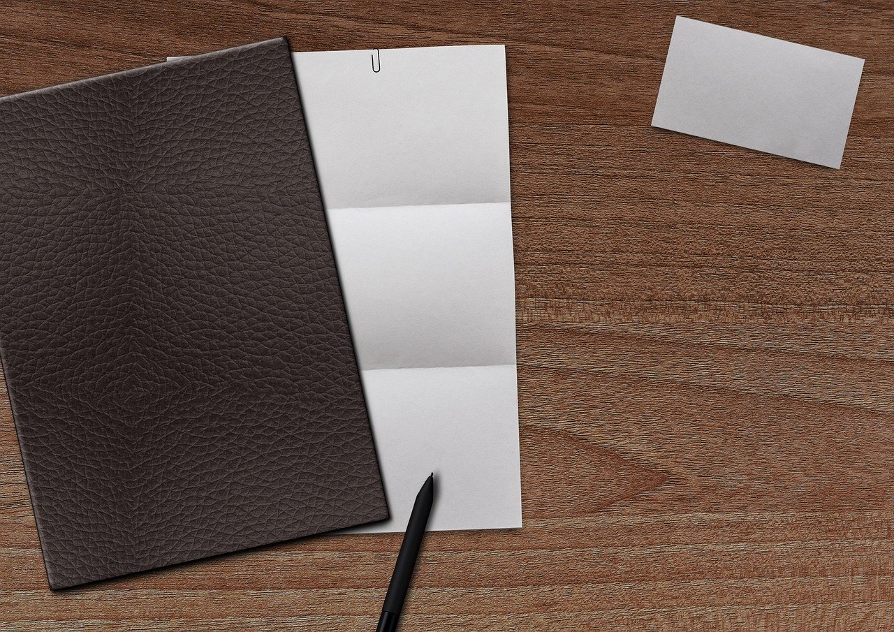 Organized visa application folder