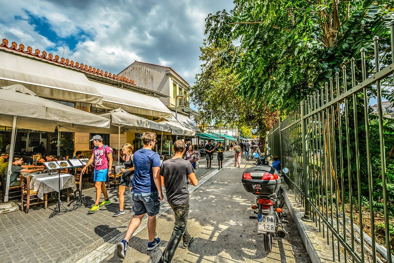 Plaka narrow street