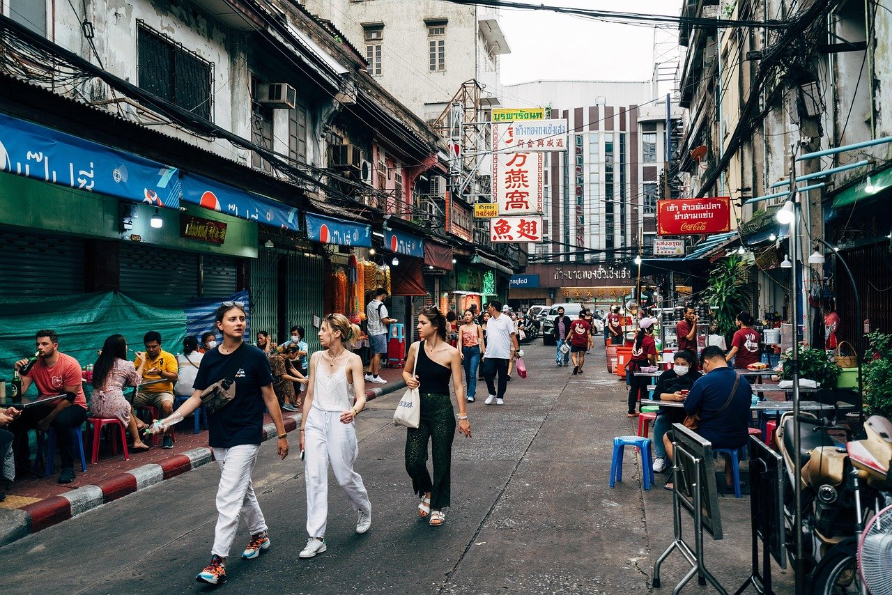 Bangkok chinatown food market