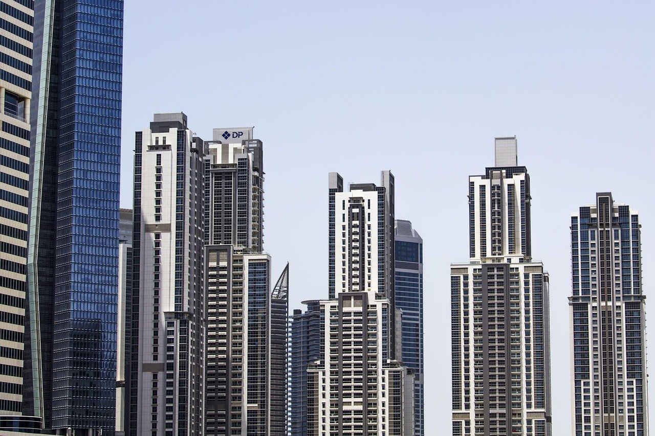 Dubai marina waterfront