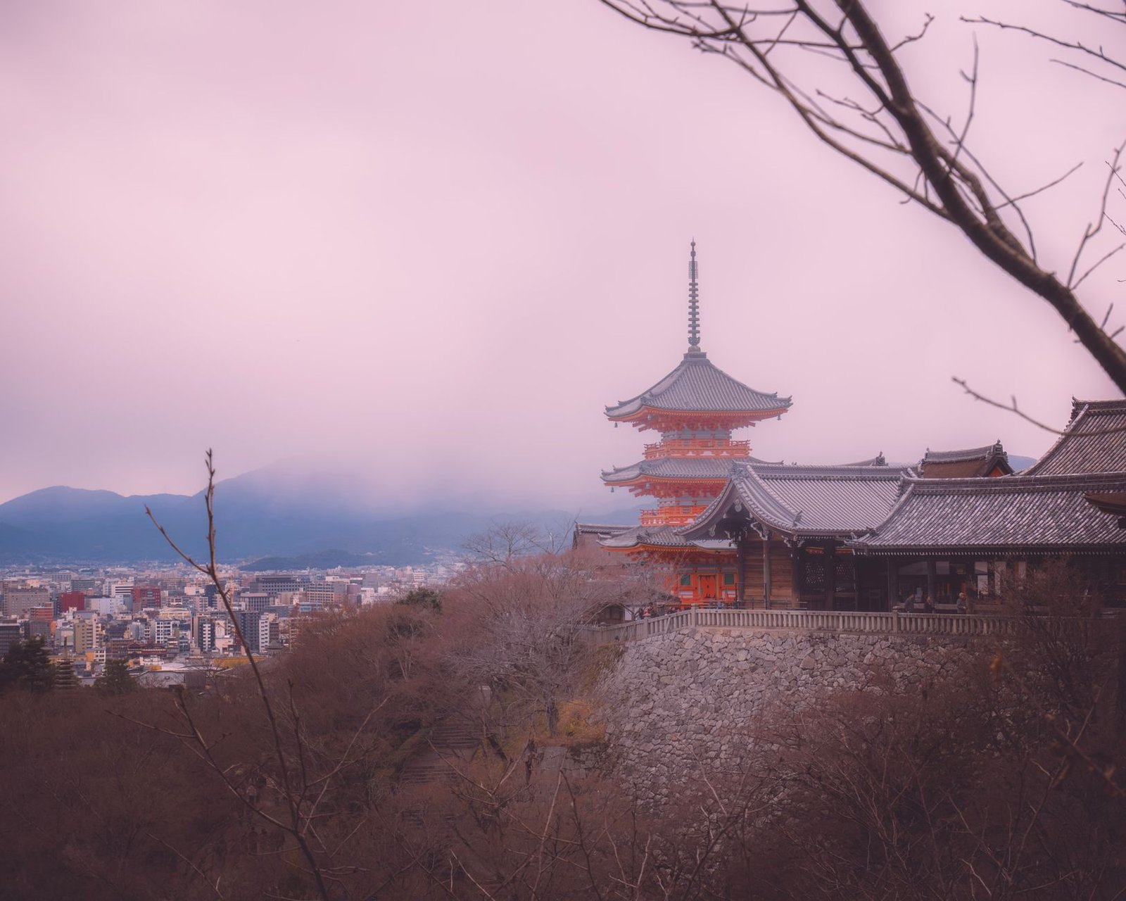 Kiyomizu-dera temple city view