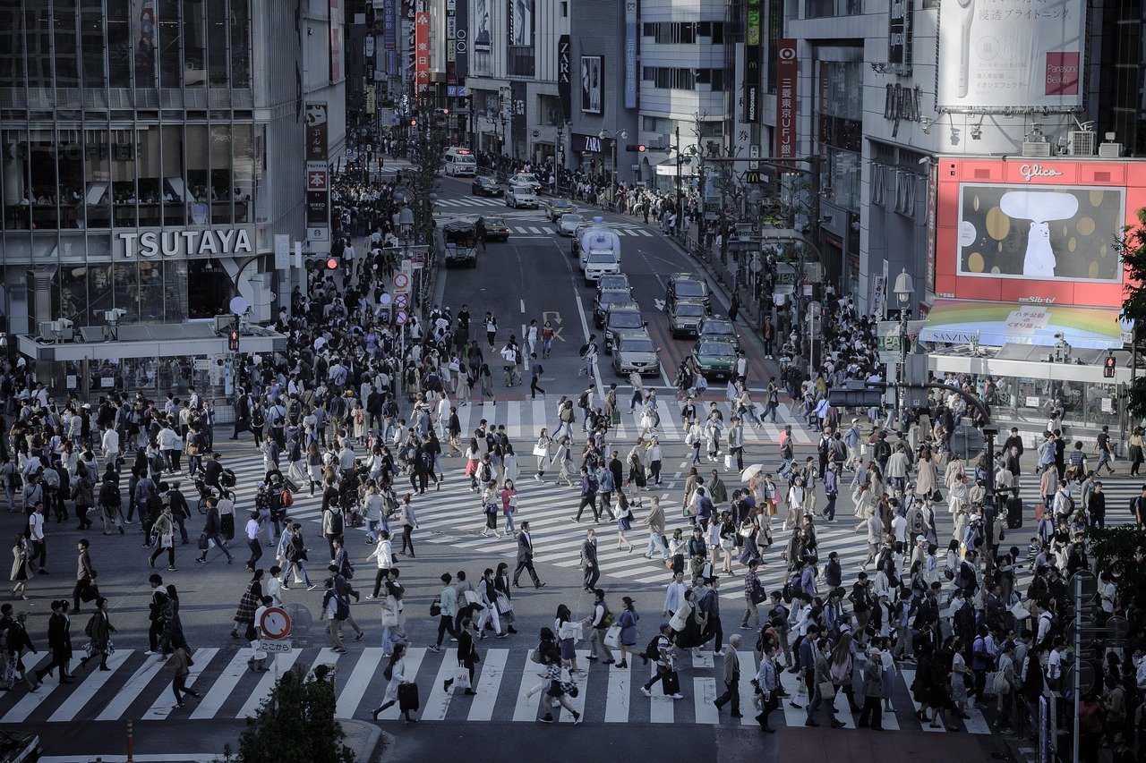 Shibuya crossing cityscape
