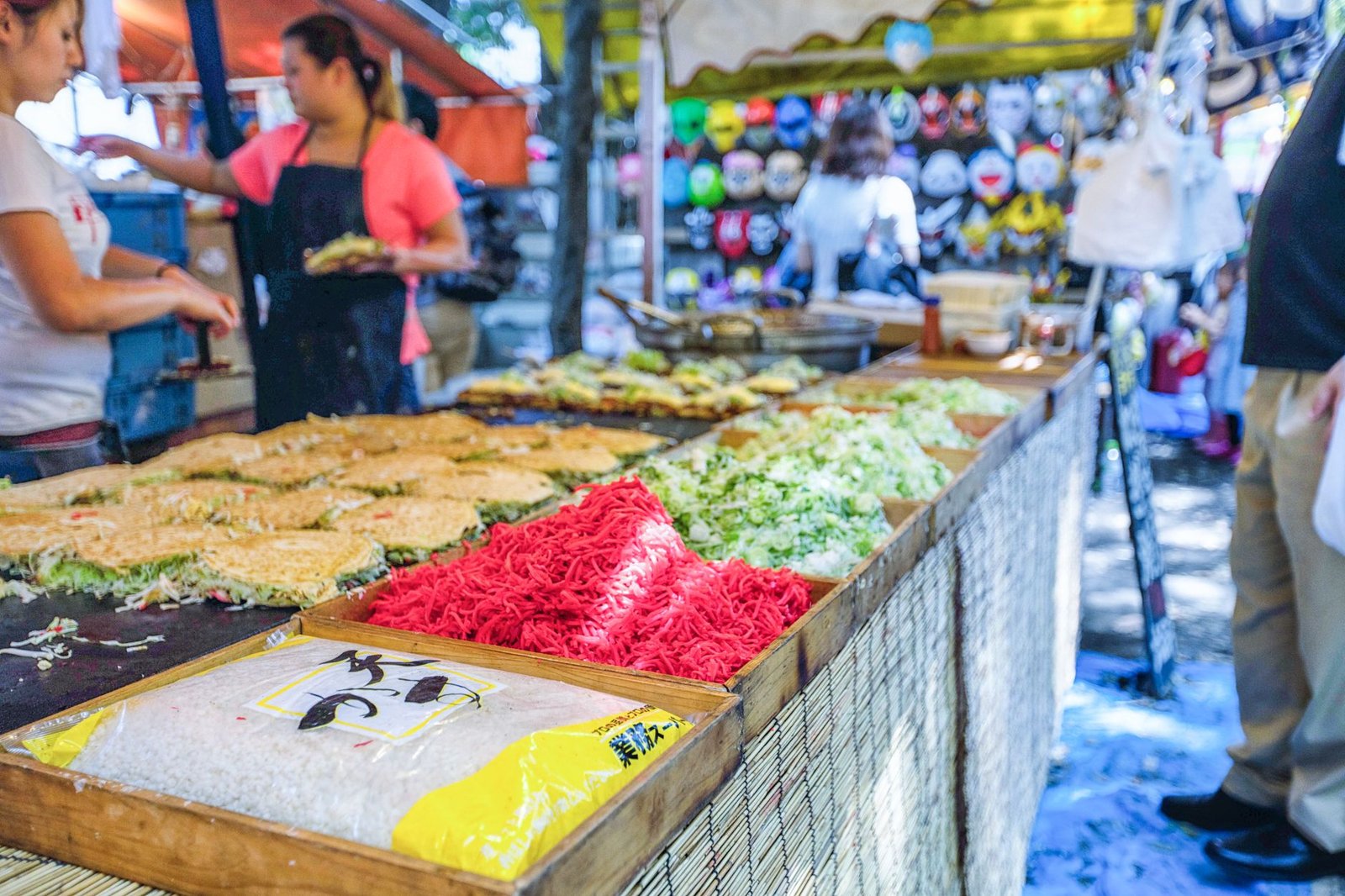 Tokyo market food stalls